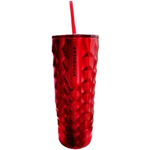 Starbucks 24 oz Red Studded Cold Cup Tumbler